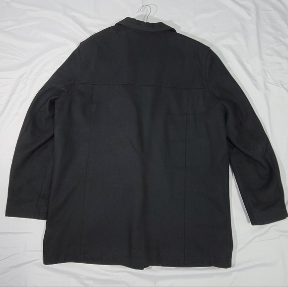 Kenneth Cole Reaction Wool Overcoat pea coat XXL - Picture 5 of 9